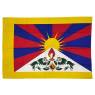 Vlajka Tibet, screen print, 2 očká na prichytenie, 110x85cm