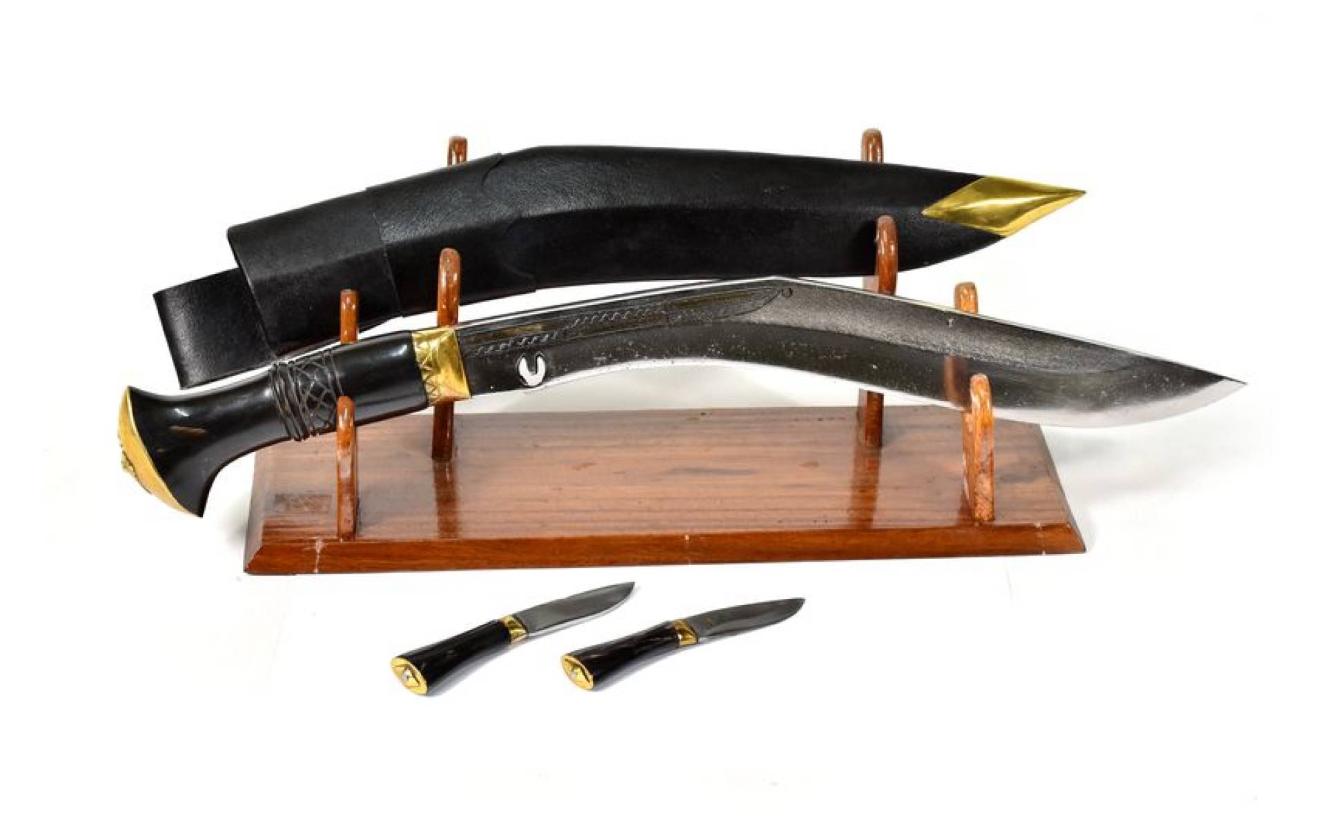 Khukri nôž, "Cheetlange 12,5", rohovinová rukoväť, nôž 46cm, čepeľ 32cm