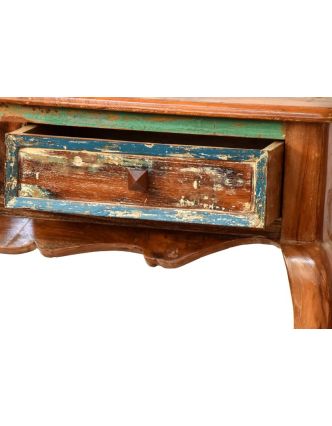 Odkladací stolík z antik teakového dreva, 100x40x75cm