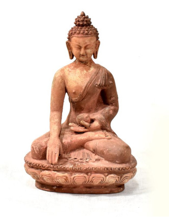 Budha Šákyamuni, antik patina, keramika, ručné práce, 25cm