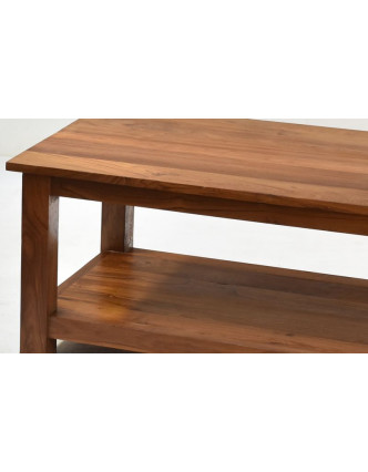 Konferenčný stolík, antik teakové drevo, 120x60x45cm