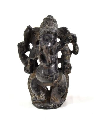 Kamenná soška, ​​Ganéša stojace, ručne vyrezávaná, 13cm