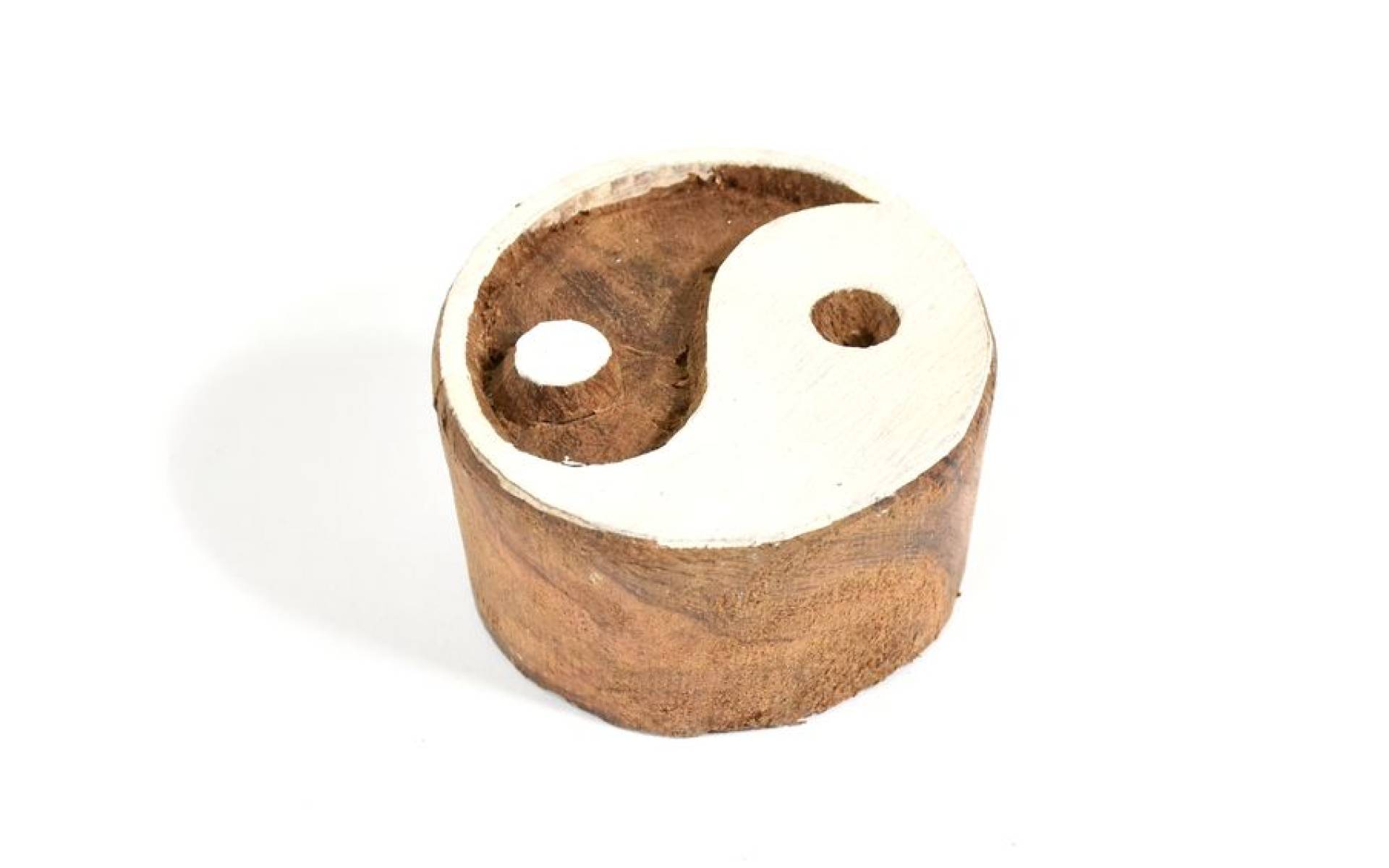 Yin/Yang - pečiatka vyrezávaná z dreva, ručné práce, 7x6cm