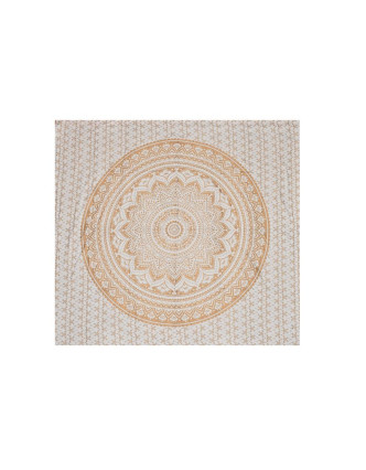 Posteľná prikrývka, Mandala, zlatá tlač, 224x206cm