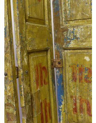 Staré kupecké dvere, použiteľné ako paraván, 120x4x217cm