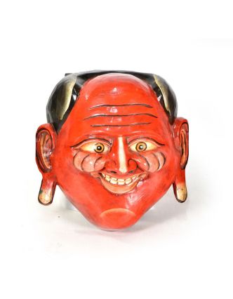Drevená maska, joker, ručne maľovaná, 22x22cm