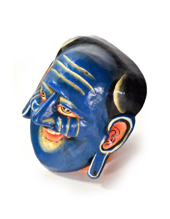 Drevená maska, joker, ručne maľovaná, 20x18cm