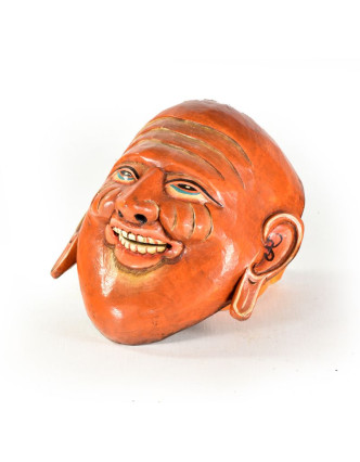 Drevená maska, joker, ručne maľovaná, 19x21cm