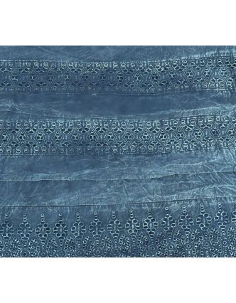 Krátka sukňa zapínaná na zips, modrá, stonewashed dizajn