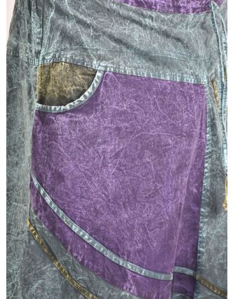Unisex turecké nohavice s vreckami, stonewashed dizajn