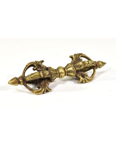 Dorje, rituálne žezlo, mosadz, 5 hrotov, 16cm