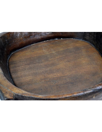 Drevená misa z teakového dreva, antik, 55x41x9cm