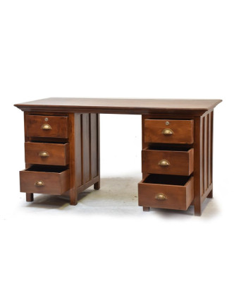 Písací stôl z teakového dreva, 152x68x80cm