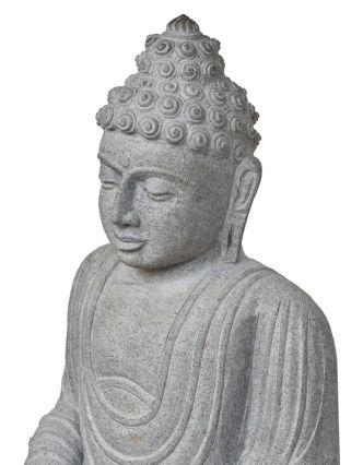 Kamenná socha, Budha Amitábha, podstavec, žula, 85cm