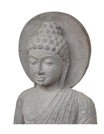 Kamenná socha, Budha Amitábha, podstavec, žula, 100cm