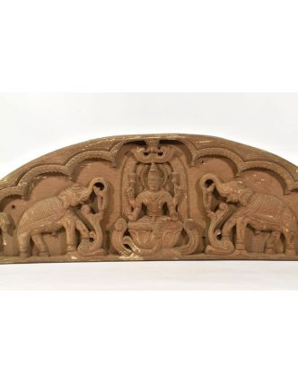 Vyrezávaný antik panel Laxmi, 147x37x7cm