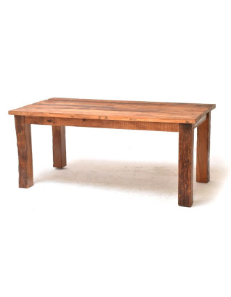 Stôl zo starých teakových fošní, 180x90x77cm