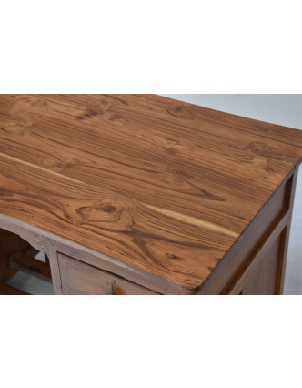 Písací stôl z teakového dreva, 120x59x76cm