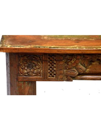 Konzolový stolík / lavica zo starého teakového dreva, 164x48x46cm