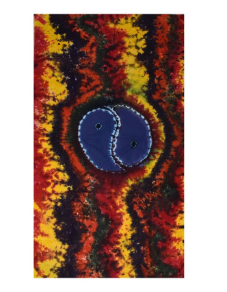 Posteľná prikrývka, Jin-Jang, farebná batika, 220x130cm