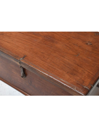 Stará truhla z teakového dreva, 70x41x30cm