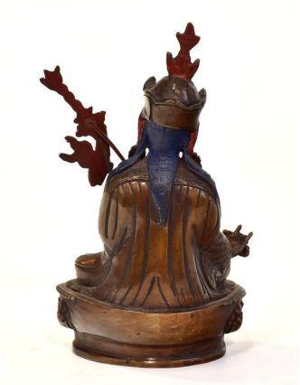 Guru Rinpoche, Padmasambhava, kovová soška, 10x7x17cm