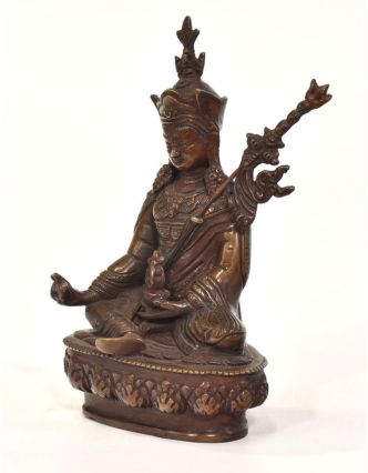 Guru Rinpoche, Padmasambhava, kovová soška, 10x7x17cm