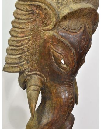 Drevená maska, Ganéša, 30x15x80cm