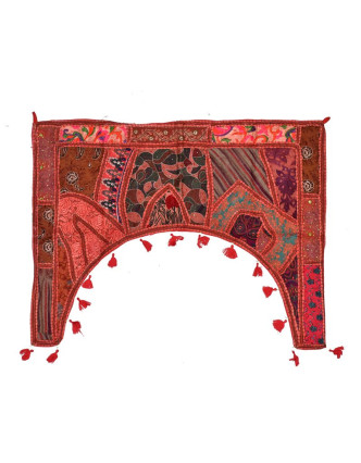 Záves nad dvere, Rajasthan, ručne vyšívané, oblúk, cca 78 * 100cm
