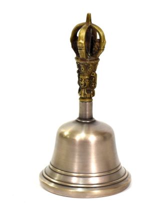 Zvonec, držadlo v tvare dorje, 7x7x14cm