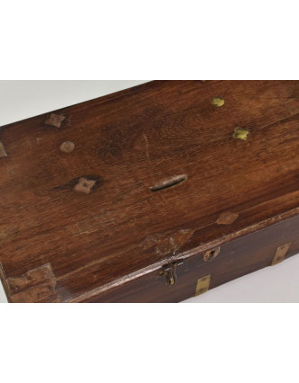 Stará truhlička z teakového dreva, 38x23x15cm