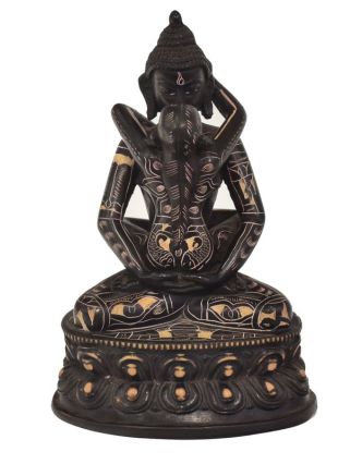 Buddha Shakti, živice, ručne vyrezávané, 20cm
