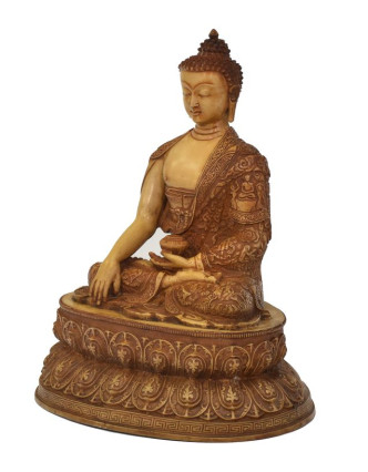 Budha Šákjamúni, ručne vyrezávané, živice, 45cm