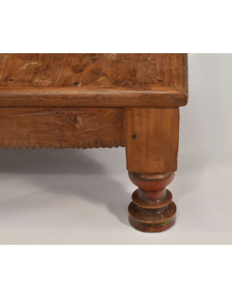 Čajový stolík z teakového dreva, 51x51x24cm