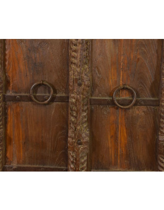 Skriňa z mangového dreva so starými dverami, 86x46x168cm