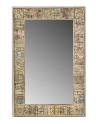 Zrkadlo v ráme z mangového dreva, 138x5x91cm