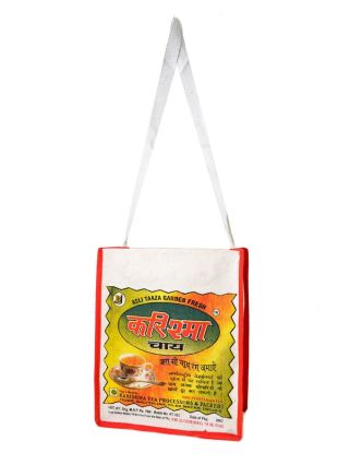 Plátená taška cez rameno s farebnou tlačou Karishma tea , 29x36x13cm