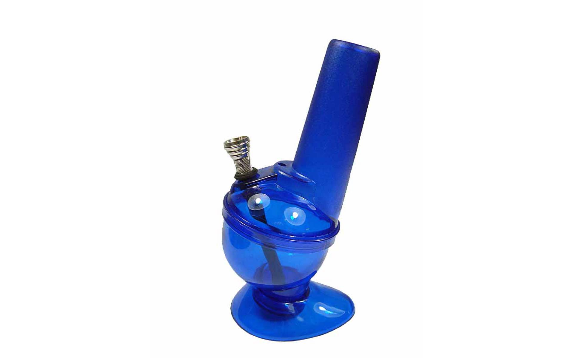 Bong - akryl, trojdielny, modrý