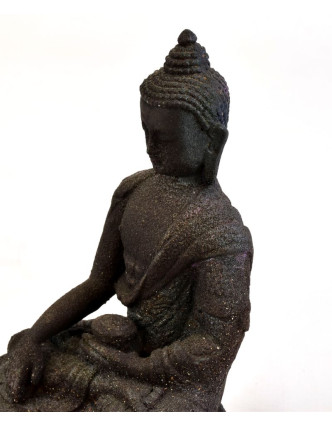 Soška Buddha Šákjamúni, antik patina, ručne vyrezávaný, 19cm