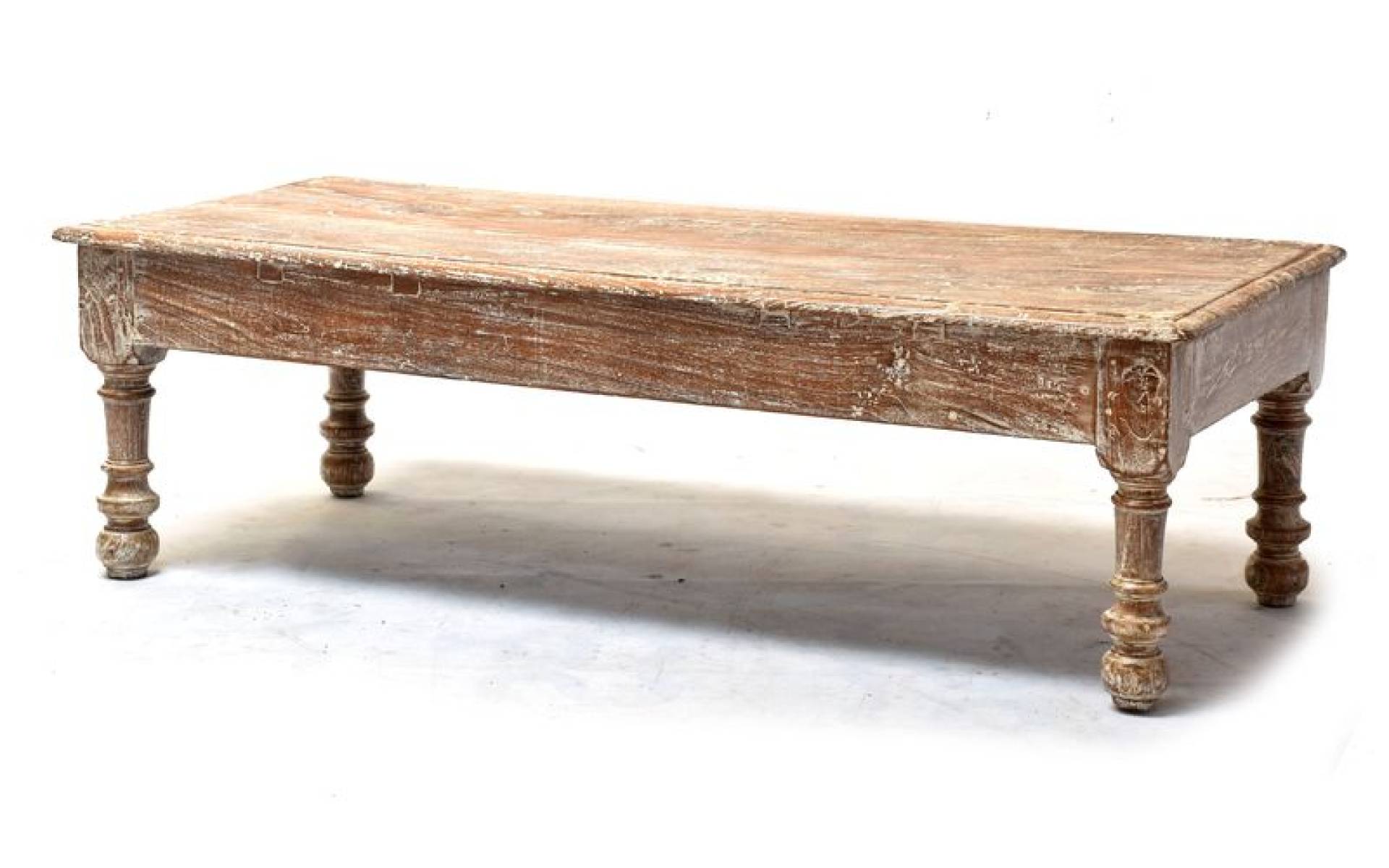 Konferenčný stolík z teakového dreva, 159x68x49cm