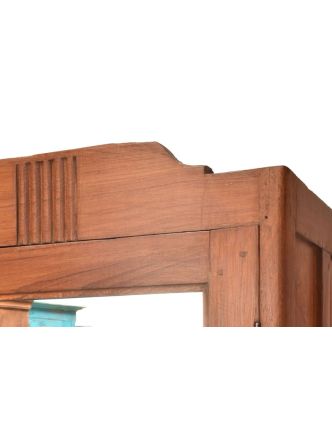 Šatníková skriňa so zrkadlom vyrobená z teakového dreva, 66x42x180cm