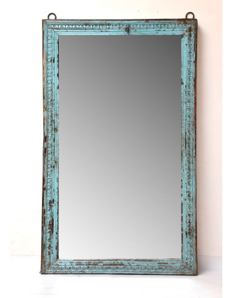Zrkadlo v ráme z teakového dreva, 105x9x176cm