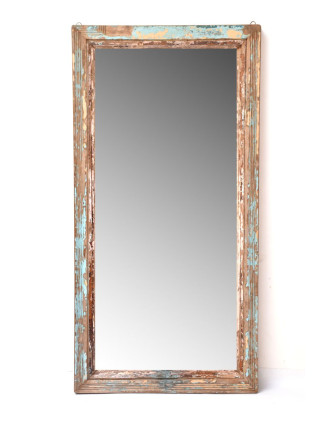 Zrkadlo v ráme z teakového dreva, 93x7x182cm