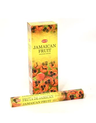 Indické vonné tyčinky Jamaican Fruit, HEM, 23cm, 20ks
