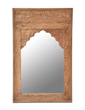 Zrkadlo v ráme z mangového dreva, 76x6x120cm