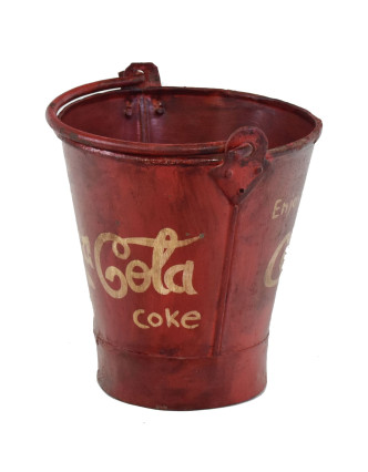 Plechová nádoba na ľad "Coca Cola", 24x24x26cm