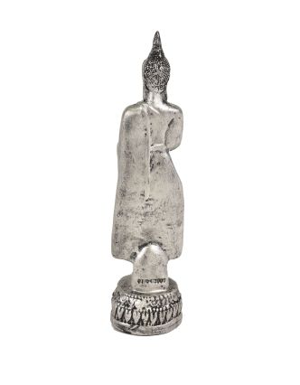Narodeninový Budha, streda, strieborná patina, 20cm
