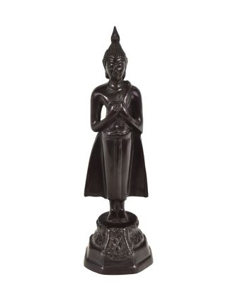 Narodeninový Budha, piatok, hnedý, živica, 25cm