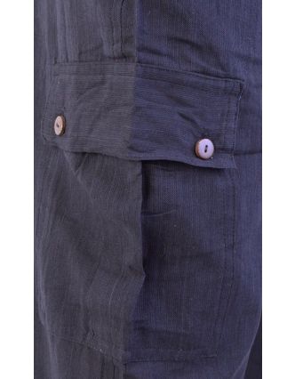 Nohavice dlhé unisex, čierne, vrecká na boku, guma v páse