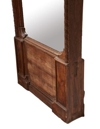 Zrkadlo v ráme z teakového dreva, 85x15x215cm